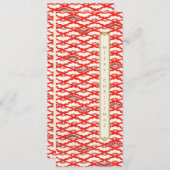 折り紙の日本の模様クリスマス シーズンカード (正面/裏面)