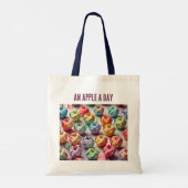 折り紙の模様 – An Apple a Day トートバッグ (裏面)