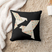 折り紙の花鳥 クッション (ブランケット)