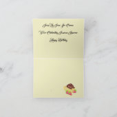 折り紙の誕生日カード : お祝い カード (内部)