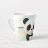 折り紙の赤ちゃんパンダ | かわいいおりがみ カフェラテマグ (左アングル)
