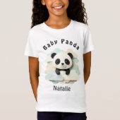 折り紙の赤ちゃんパンダ | かわいいおりがみ Tシャツ (正面)