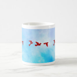 折り紙の鳥のマグカップ コーヒーマグカップ