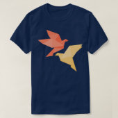 折り紙の鳥20 Tシャツ (デザイン正面)
