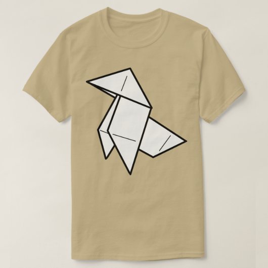 折り紙の鳥49 Tシャツ (デザイン正面)