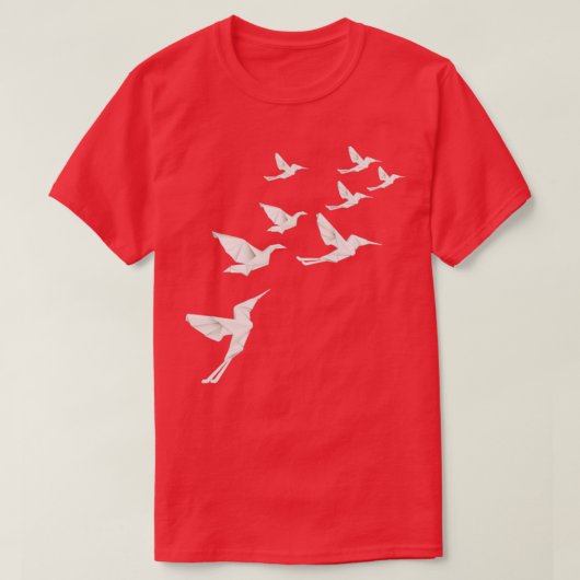 折り紙の鳥 Tシャツ (デザイン正面)