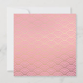 折り紙の鳩の結婚式招待状メニュー 招待状 (裏面)