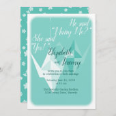 折り紙の鶴の招待状 招待状 (正面/裏面)