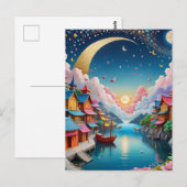 折り紙は日本の伝統的な紙の芸術です ポストカード (正面/裏面)