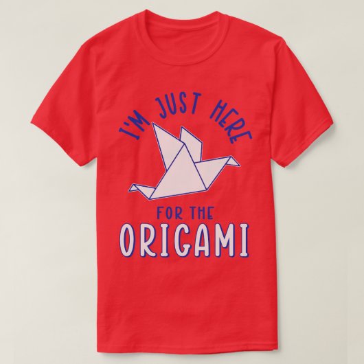 折り紙を取りに来たばかりだ Tシャツ (デザイン正面)