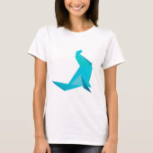 折り紙アザラシ  夏のTシャツ Tシャツ (正面)