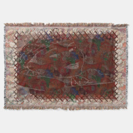 折り紙アジ伝統的アモチーフ スローブランケット