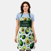 折り紙アボカドアクリルパタパーソナライズされたーン エプロン (着用した状態)
