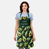 折り紙アボカドアクリルパタパーソナライズされたーン エプロン (着用した状態)