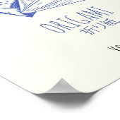 折り紙アートク伝統的レーン ポスター (角)