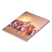 折り紙アート威厳のある – 夕焼けに浸かる山々 ノートパッド (回転)