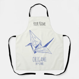 折り紙アート日本の折り畳みアートレトロクレーン エプロン