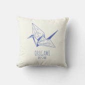 折り紙アート日本の折り畳みアートレトロクレーン クッション (正面)