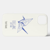 折り紙アート日本の折り畳みアートレトロクレーン Case-Mate iPhoneケース (裏面 (横))