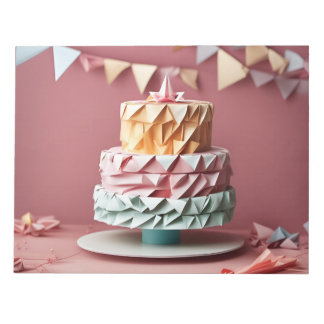 折り紙アート – あなたのお祝いのための甘さ ノートパッド