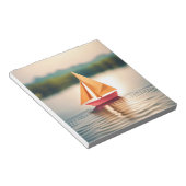 折り紙アート – セレニティセイルズ:静かなボートに乗る ノートパッド (アングル)