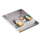 折り紙アート – 愛らしいベビーペンギンinバックパック ノートパッド (アングル)