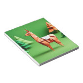 折り紙アート – 放牧調和：セレーネ・ラマ ノートパッド (アングル)