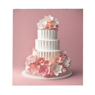 折り紙アート – 絶妙結婚なケーキ ノートパッド