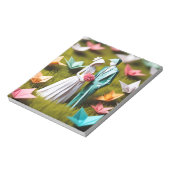 折り紙アート – 自然の抱擁の中で永遠の誓い ノートパッド (回転)