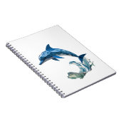折り紙イルカのバックトゥスクールノート ノートブック (右側)