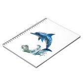 折り紙イルカのバックトゥスクールノート ノートブック (左側)