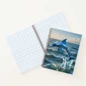 折り紙イルカのバックトゥスクールノート ノートブック (内部)