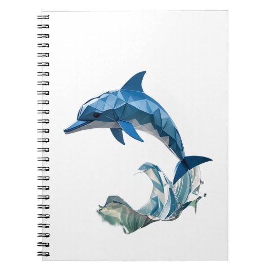 折り紙イルカのバックトゥスクール ノートブック (正面)