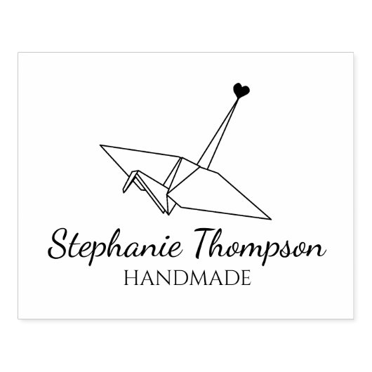 折り紙カスタム手作りラージ ラバースタンプ (インプリント)