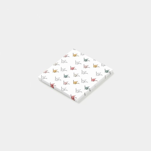 折り紙カーム – 鶴がポストイットノート ポストイット (アングル)