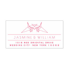 折り紙キスをする紙クレーズアジア結婚ズ セルフインキングスタンプ