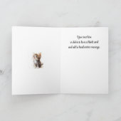 折り紙キットねこ　テキストを追加　ネコの挨 カード (内部)