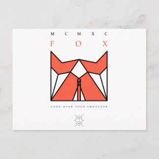 折り紙キツネ ポストカード