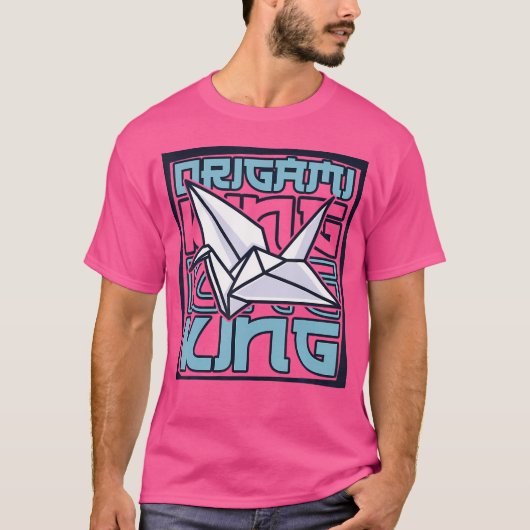 折り紙キング紙クレーン折り畳みフクロウのマスターオリガム Tシャツ (正面)