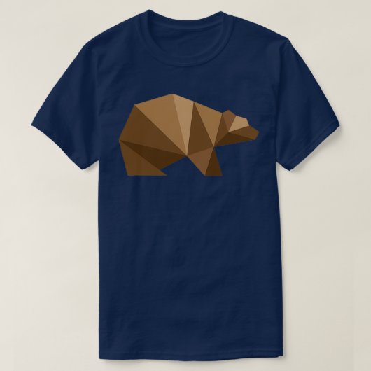 折り紙クマ10 Tシャツ (デザイン正面)