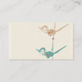 折り紙クレーンビジネスカード 名刺 (裏面)