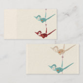 折り紙クレーンビジネスカード 名刺 (正面/裏面)