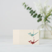 折り紙クレーンビジネスカード 名刺 (スタンド正面)