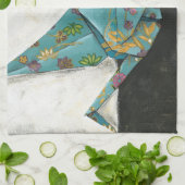 折り紙クレーンフローラデザイン キッチンタオル (折り畳み)