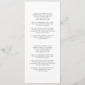 折り紙クレーン結婚式 プログラム (裏面)