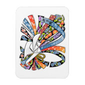 折り紙ク日本のレーン紙グッドラック野志折り紙 マグネット (縦)