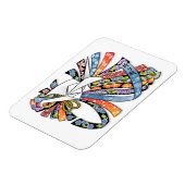 折り紙ク日本のレーン紙グッドラック野志折り紙 マグネット (左側)