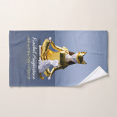 折り紙ゴールドフォイルめい想ヨガのキャットウーマンと猫 バスタオルセット (ハンドタオル)