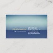 折り紙ゴールドフォイルめい想ヨガのキャットウーマンと猫 名刺 (裏面)