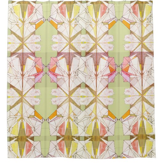 折り紙シャワーカーテン シャワーカーテン (正面)